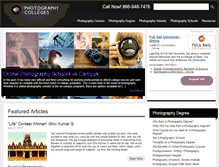 Tablet Screenshot of photography-colleges.com